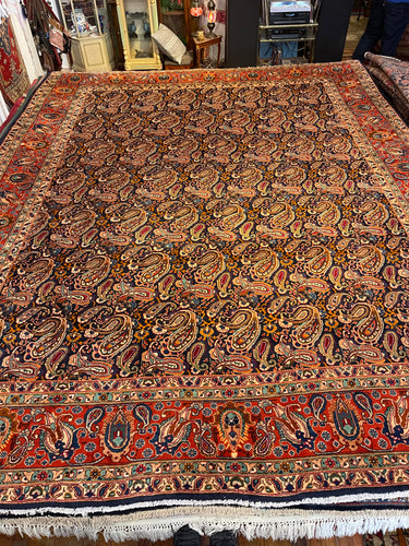 Vintage Hand Knotted Persian Kashmar (9'8