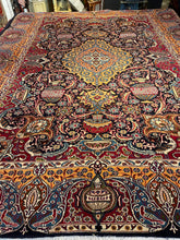 Load image into Gallery viewer, Vintage Hand Knotted Persian Kashmar (9'6" x 12'9")