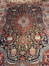 Load image into Gallery viewer, Vintage Hand Knotted Persian Kashmar (9'6" x 12'7")