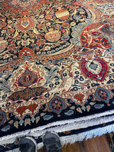 Load image into Gallery viewer, Vintage Hand Knotted Persian Kashmar (9'6" x 12'7")