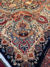 Load image into Gallery viewer, Vintage Hand Knotted Persian Kashmar (9'6" x 12'7")