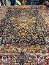 Load image into Gallery viewer, Vintage Hand Knotted Persian Kashmar (10' x 12'7")