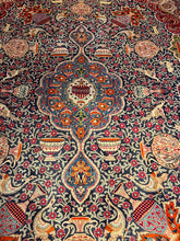 Load image into Gallery viewer, Vintage Hand Knotted Persian Kashmar (9'10" x 12'10")