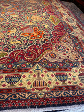 Load image into Gallery viewer, Vintage Hand Knotted Persian Kashmar (9'10" x 12'10")