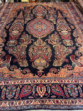 Load image into Gallery viewer, Vintage Hand Knotted Persian Kashmar (9'6" x 13'2")