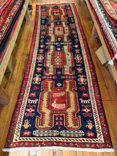 Load image into Gallery viewer, Vintage Hand Knotted Persian Lenkoran Runner (3'1" x 9'11")