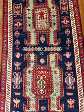 Load image into Gallery viewer, Vintage Hand Knotted Persian Lenkoran Runner (3'1" x 9'11")