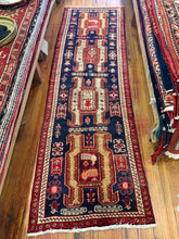 Load image into Gallery viewer, Vintage Hand Knotted Persian Lenkoran Runner (3'1" x 9'11")