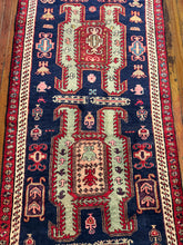 Load image into Gallery viewer, Vintage Hand Knotted Persian Lenkoran Runner (3'1" x 9'11")