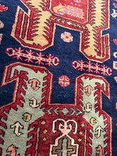 Load image into Gallery viewer, Vintage Hand Knotted Persian Lenkoran Runner (3'1" x 9'11")