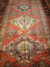 Load image into Gallery viewer, Vintage Hand Knotted Persian Meshkin Runner (4&#39;4&quot; x 9&#39;9&quot;)