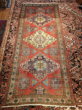 Load image into Gallery viewer, Vintage Hand Knotted Persian Meshkin Runner (4&#39;4&quot; x 9&#39;9&quot;)