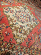 Load image into Gallery viewer, Vintage Hand Knotted Persian Meshkin Runner (4&#39;4&quot; x 9&#39;9&quot;)