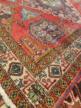 Load image into Gallery viewer, Vintage Hand Knotted Persian Meshkin Runner (4&#39;4&quot; x 9&#39;9&quot;)