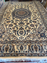 Load image into Gallery viewer, Vintage Hand Knotted Persian Naiin (6'5" x 10')