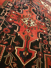 Load image into Gallery viewer, Vintage Hand Knotted Persian Saveh (5'5" x 7'9")