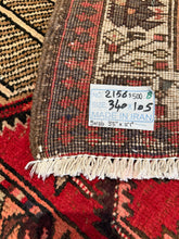 Load image into Gallery viewer, Vintage Hand Knotted Persian Serab Runner (3'5" x 11'1")
