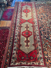 Load image into Gallery viewer, Vintage Hand Knotted Persian Serab Runner (3'5" x 11'1")