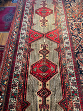 Load image into Gallery viewer, Vintage Hand Knotted Persian Serab Runner (3'5" x 11'1")