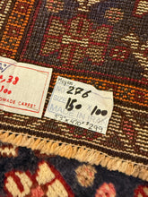 Load image into Gallery viewer, Vintage Hand Knotted Persian Shiraz (3'3" x 4'10")