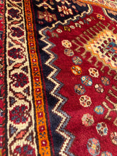 Load image into Gallery viewer, Vintage Hand Knotted Persian Shiraz (3'3" x 4'10")