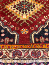 Load image into Gallery viewer, Vintage Hand Knotted Persian Shiraz (3'3" x 4'10")