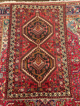 Load image into Gallery viewer, Vintage Hand Knotted Persian Shiraz (3'2" x 5'2")