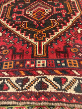Load image into Gallery viewer, Vintage Hand Knotted Persian Shiraz (3'2" x 5'2")