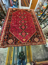 Load image into Gallery viewer, Vintage Hand Knotted Persian Shiraz (7'5" x 10'1")