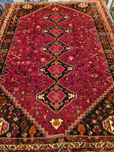 Load image into Gallery viewer, Vintage Hand Knotted Persian Shiraz (7'5" x 10'1")