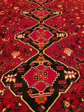 Load image into Gallery viewer, Vintage Hand Knotted Persian Shiraz (7'5" x 10'1")