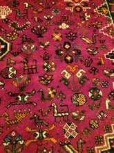 Load image into Gallery viewer, Vintage Hand Knotted Persian Shiraz (7'5" x 10'1")