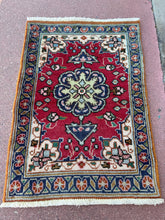Load image into Gallery viewer, Vintage Hand Knotted Persian Tabriz Rug (22&quot; x 31&quot;)
