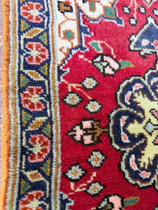 Vintage Hand Knotted Persian Tabriz Rug (22" x 31")