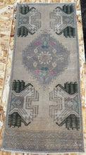 Load image into Gallery viewer, Vintage Hand Knotted Turkish Rug (16" x 36")