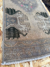 Load image into Gallery viewer, Vintage Hand Knotted Turkish Rug (16" x 36")