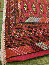 Load image into Gallery viewer, Vintage Hand Knotted Persian Turkoman (1'11" x 4'3")