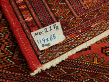 Load image into Gallery viewer, Vintage Hand Knotted Persian Turkoman (2'1" x 3'10")