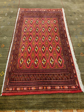 Load image into Gallery viewer, Vintage Hand Knotted Persian Turkoman (2'1" x 3'10")