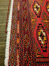Load image into Gallery viewer, Vintage Hand Knotted Persian Turkoman (2'1" x 3'10")