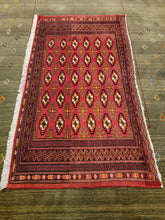 Load image into Gallery viewer, Vintage Hand Knotted Persian Turkoman (2'1" x 3'11")