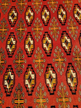 Load image into Gallery viewer, Vintage Hand Knotted Persian Turkoman (2'1" x 3'11")
