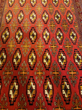 Load image into Gallery viewer, Vintage Hand Knotted Persian Turkoman (2'1" x 3'11")