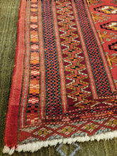 Load image into Gallery viewer, Vintage Hand Knotted Persian Turkoman (2'1" x 3'11")