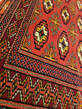 Load image into Gallery viewer, Vintage Hand Knotted Persian Turkoman (2'1" x 3'11")