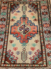 Load image into Gallery viewer, Vintage Hand Knotted Persian Turkoman (2' x 2'9")
