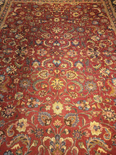 Load image into Gallery viewer, Vintage Hand Knotted Persian Mashad (9'10" x 12'7")