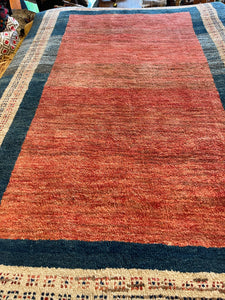 Vintage Hand Knotted Persian Gabbeh (4'3" x 6'3")