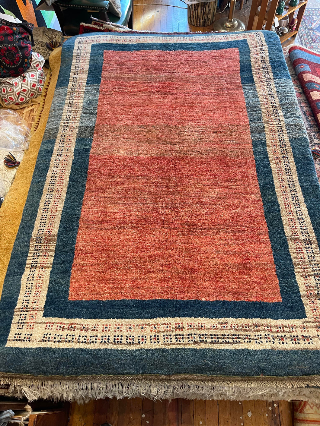 Vintage Hand Knotted Persian Gabbeh (4'3