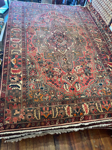 Vintage Hand Knotted Persian Tabriz (6'8" x 10'1")